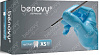 Перчатки Benovy XS 50 пар нитриловые нестерильные цвет голубой