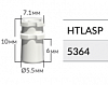 Трансфер пластиковый простой для закрытой ложки HTLASP  "Alpha-Bio"