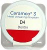 Дентин Ceramco 3 по 1 унции D4 (28,4г)(Ceramco 3 Dentine 1 oz.)д/изг.иск.зуб.