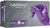 Перчатки Benovy XS 50 пар нитриловые нестерильные цвет сиреневый