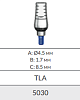 5030 Абатмент TLA Straight Titanium Abutment Alpha-Bio (ортопед. элемент)