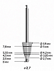 Сверло для зенковки D2.7-5.9 CS  "Alpha-Bio"
