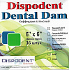 Коффердам Dental Dam зеленый, тонкий (36 шт.) Dispodent