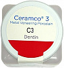 Дентин Ceramco3 по 1 унции C3 (28,4г)/Ceramico3 Dentine 1 oz для изготовления иск.зубов