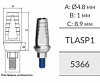 5366 Абатмент станд.TLASP1Simply Straight Titanium Abutment Cuff H1.0mm Alpha-Bio
