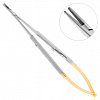 Иглодержатель хирургический прямой Castroviejo-Gomel TC 18 см