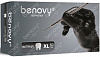 Перчатки Benovy XL 50 пар нитриловые нестерильные цвет черный