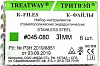 K-Files (К-файлы) №45-80 31 мм (6шт) сталь TREATWAY (набор инстр. стомат. эндодонтич.)